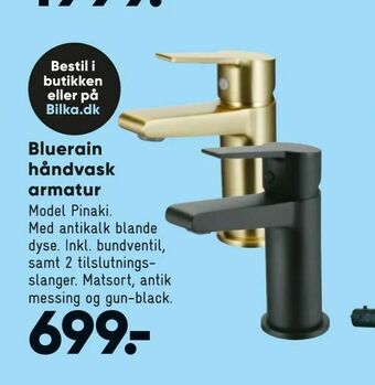 Bilka Bluerain håndvask armatur tilbud