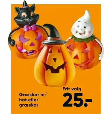 Bilka Græskar m/ hat eller græskar tilbud