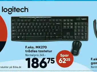 Bilka MK270 trådløs tastetur tilbud