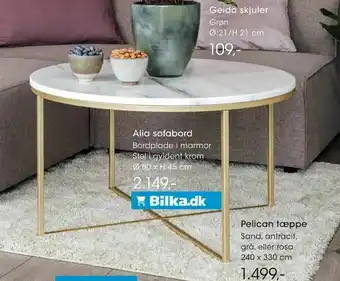 Bilka Alia sofabord tilbud