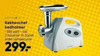 Køkkenchef kødhakker