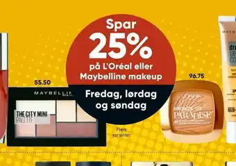 Bilka L'Oréal eller Maybelline makeup tilbud