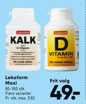 Bilka Lekaform Maxi tilbud