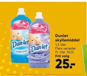Bilka Dunlet skyllemiddel tilbud
