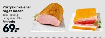 Bilka Partyskinke eller røget bacon tilbud