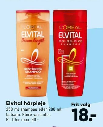 Bilka Elvital hårpleje tilbud
