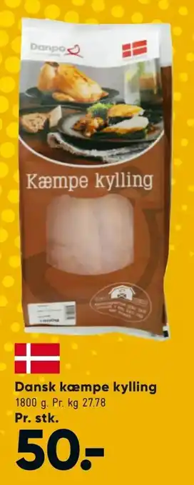 Bilka Dansk kæmpe kylling tilbud