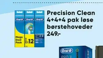 Bilka Precision Clean 4+4+4 pak løse børstehoveder tilbud