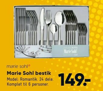 Bilka Marie Sohl bestik tilbud