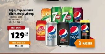 Scandinavian Park Pepsi, 7up, Mirinda eller Schwip Schwap tilbud