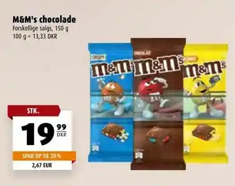 Scandinavian Park M&M's chocolade tilbud