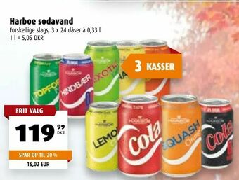 Scandinavian Park Harboe sodavand tilbud