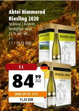 Scandinavian Park Abtei Himmerod Riesling 2020 tilbud