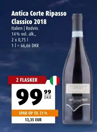 Scandinavian Park Antica Corte Ripasso Classico 2018 tilbud