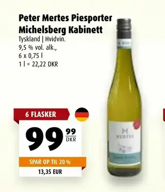 Scandinavian Park Peter Mertes Piesporter Michelsberg Kabinett tilbud