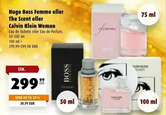 Scandinavian Park Hugo Boss Femme eller The Scent eller Calvin Klein Woman tilbud