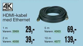 Harald Nyborg HDMI-kabel med Ethernet tilbud