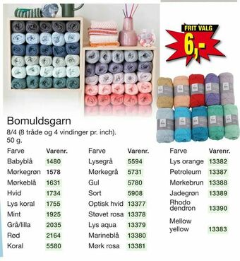 Harald Nyborg Bomuldsgarn tilbud