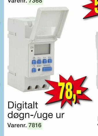 Harald Nyborg Digitalt døgn-/uge ur tilbud