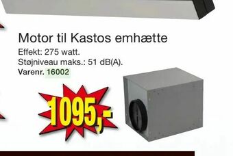 Harald Nyborg Motor til Kastos emhætte tilbud