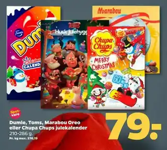 Netto Dumle, Toms, Marabou Oreo eller Chupa Chups julekalender tilbud