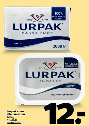 Netto Lurpak smør eller smørbar tilbud