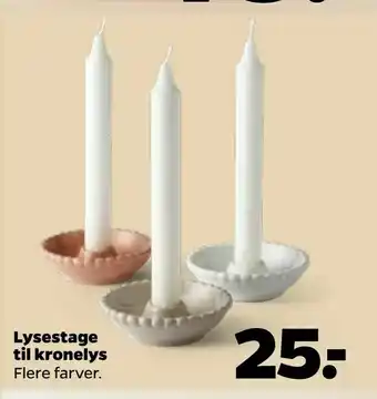 Netto Lysestage til kronelys tilbud