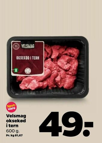 Netto Velsmag oksekød i tern tilbud