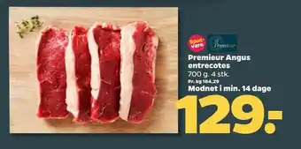 Netto Premieur Angus entrecotes Modnet i min. 14 dage tilbud
