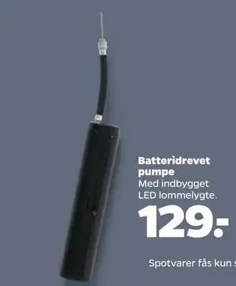Netto Batteridrevet pumpe tilbud