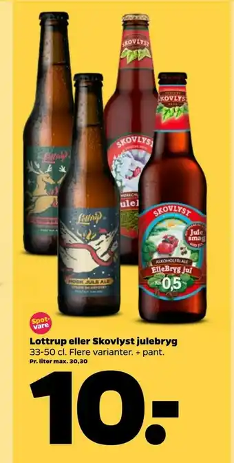 Netto Lottrup eller Skovlyst julebryg tilbud