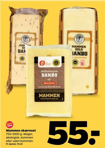 Netto Mammen skæreost tilbud