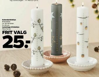 Netto Lysestage til bloklys tilbud