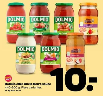 Netto Dolmio eller Uncle Ben's sauce tilbud