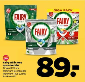Netto Fairy All in One opvasketabs tilbud