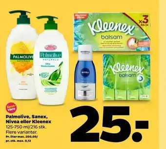 Netto Palmolive, Sanex, Nivea eller Kleenex tilbud