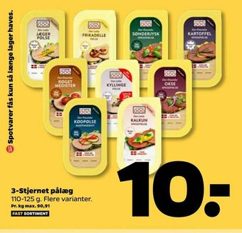 Netto 3-stjernet palæg tilbud