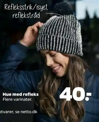 Netto Hue med refleks tilbud