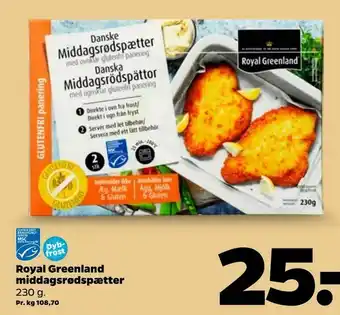 Netto Royal Greenland middagsrødspætter tilbud
