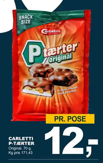 Let-Køb CARLETTI P-TÆRTER tilbud