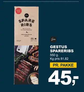 Let-Køb GESTUS SPARERIBS tilbud