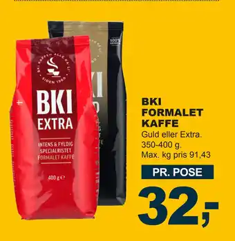 Let-Køb BKI FORMALET KAFFE tilbud