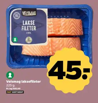 Netto Velsmag laksefileter tilbud