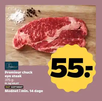 Netto Premieur chuck eye steak tilbud