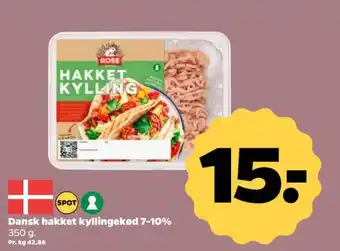 Netto Dansk hakket kyllingekød 7-10% tilbud