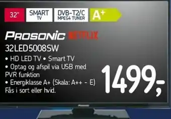 Føtex Prosonic Hd Led Tv 32LED5008SW tilbud