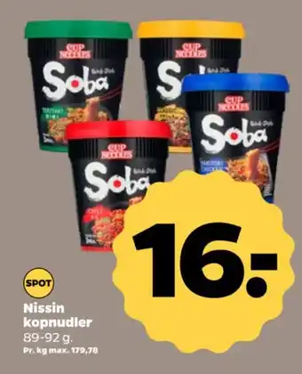 Netto Nissin kopnudler tilbud