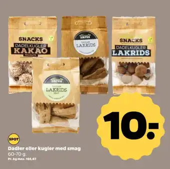 Netto Dadler eller kugler med smag tilbud