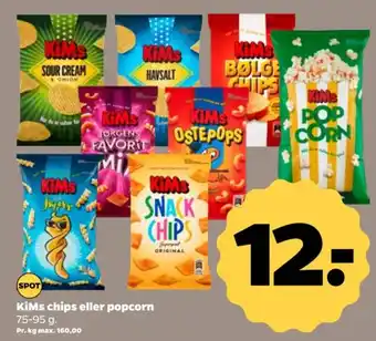 Netto KiMs chips eller popcorn tilbud