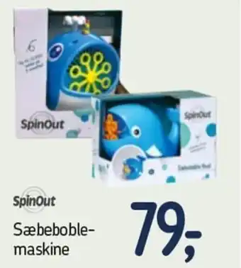 Føtex SpinOut Sæbeboble Maskine tilbud